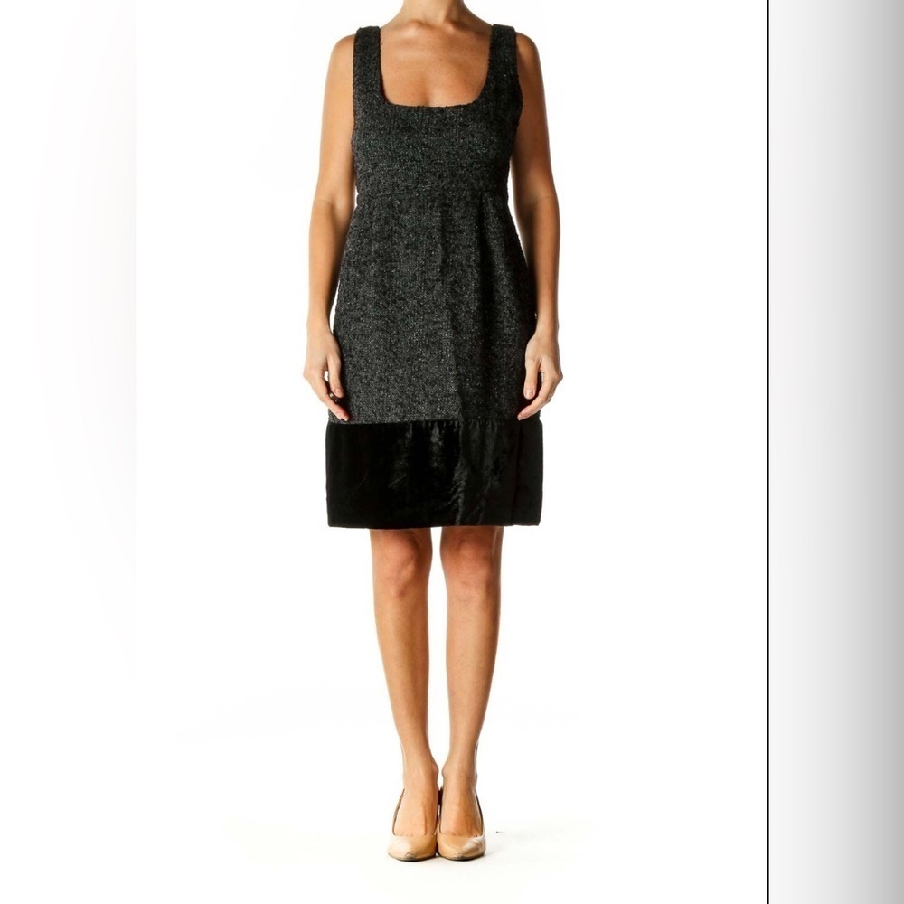 Zara Basic Woman’s Wool Blend Fit Flare Mini Dress Size S